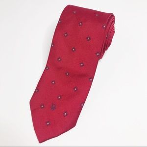 Christian Dior Monsieur Red Silk Blend Tie